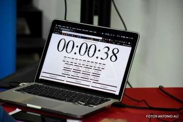 Debate entre los dos candidatos de primarias del PSOE de Telde (Foto Antonio Alí)